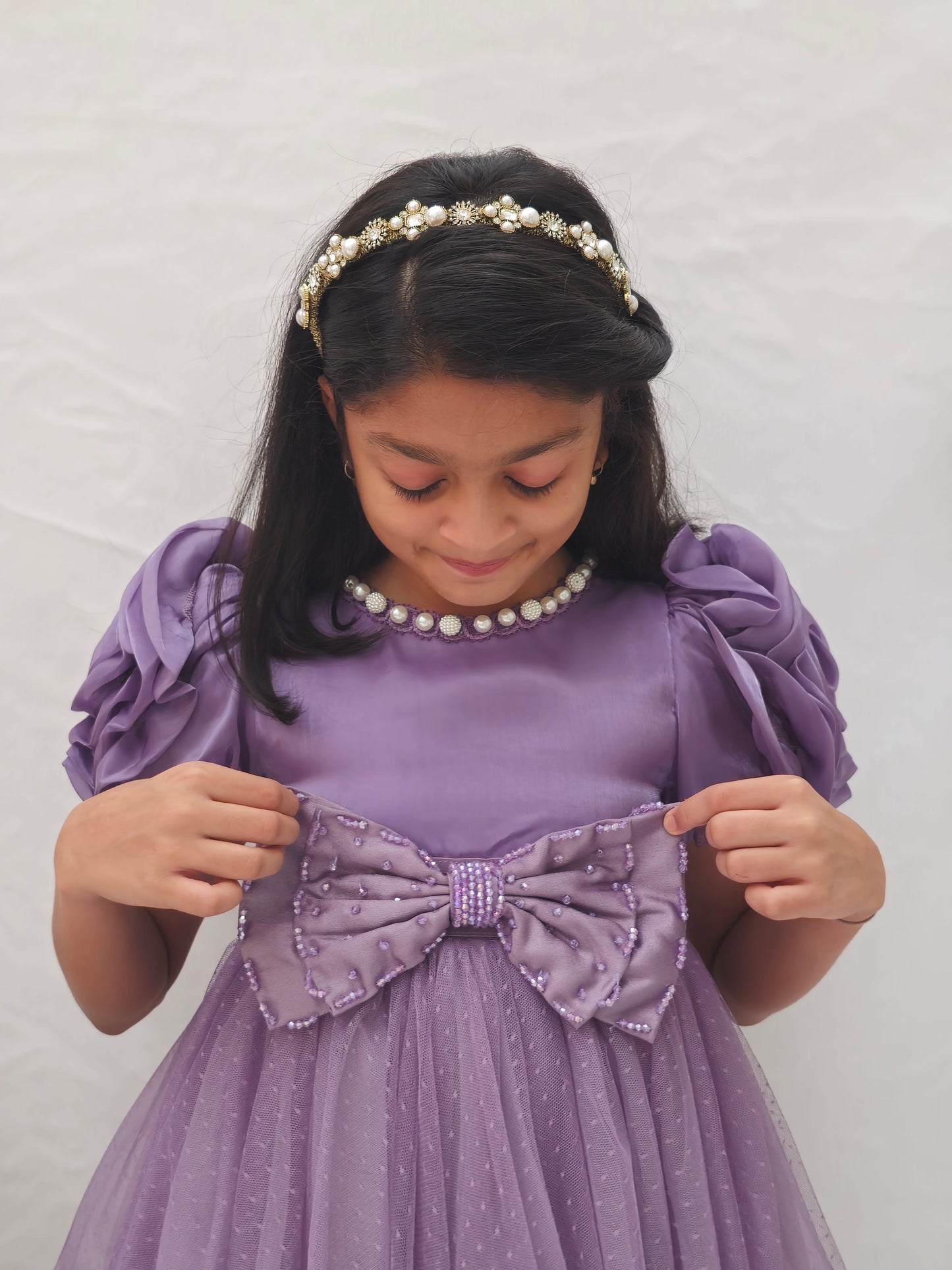 
                  
                    Purple Rose Bow Dress
                  
                