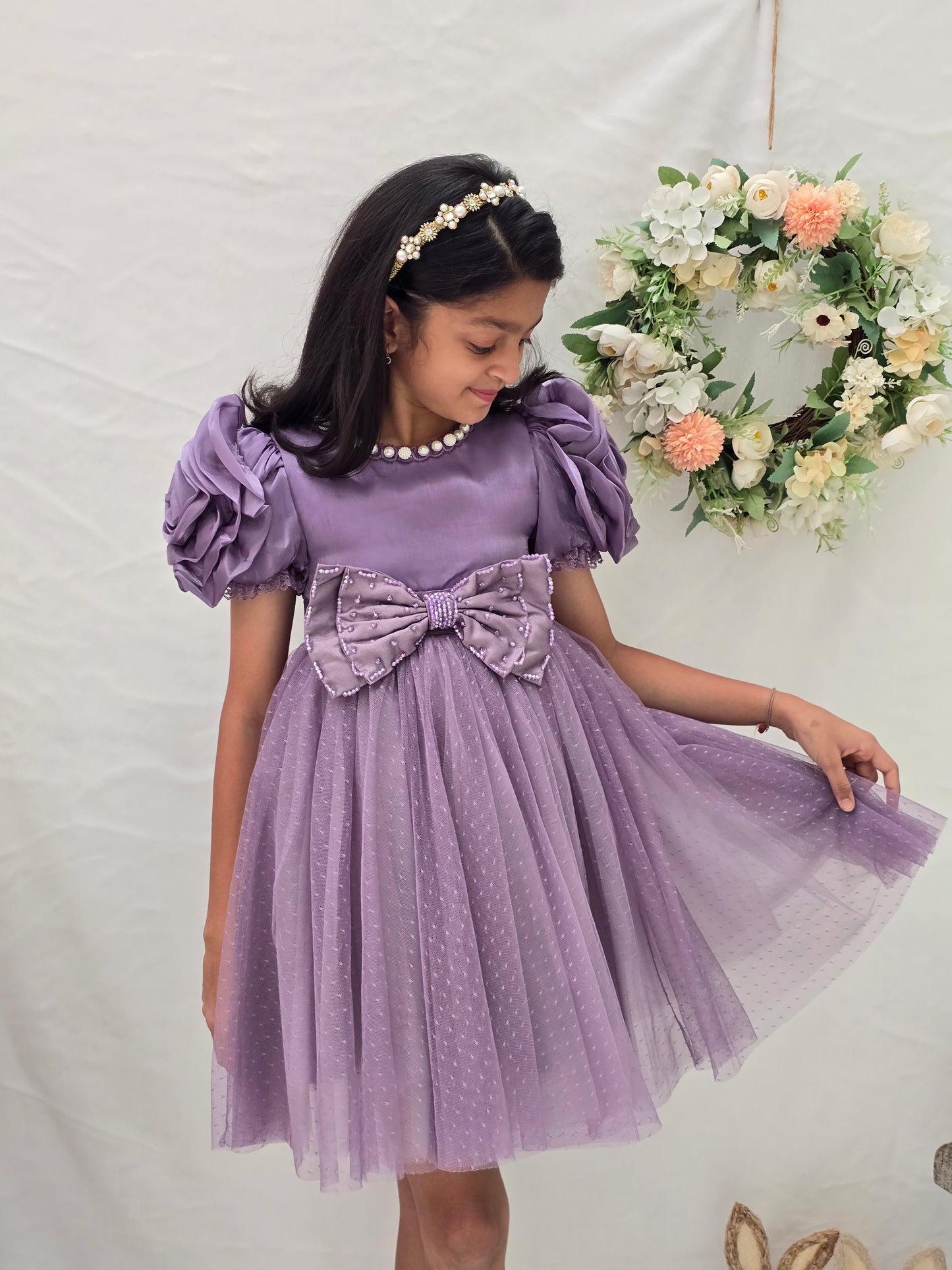 
                  
                    Purple Rose Bow Dress
                  
                