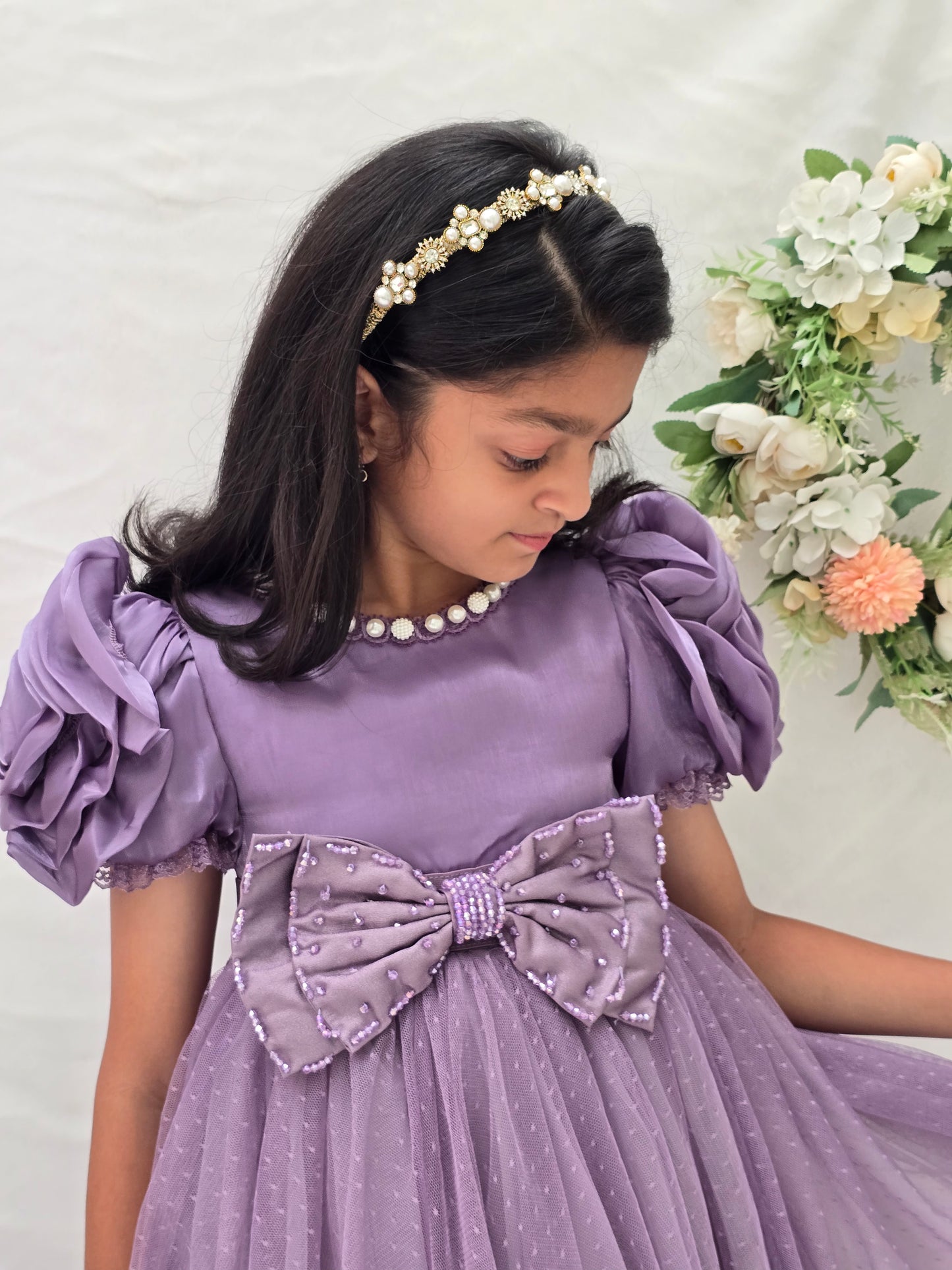 
                  
                    Purple Rose Bow Dress
                  
                