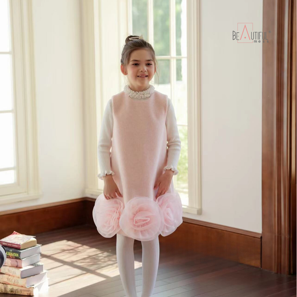 
                  
                    Baby Pink Woollen Dress
                  
                