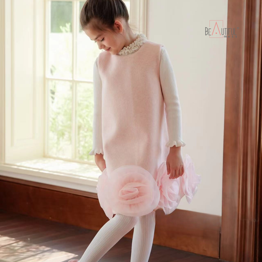 
                  
                    Baby Pink Woollen Dress
                  
                