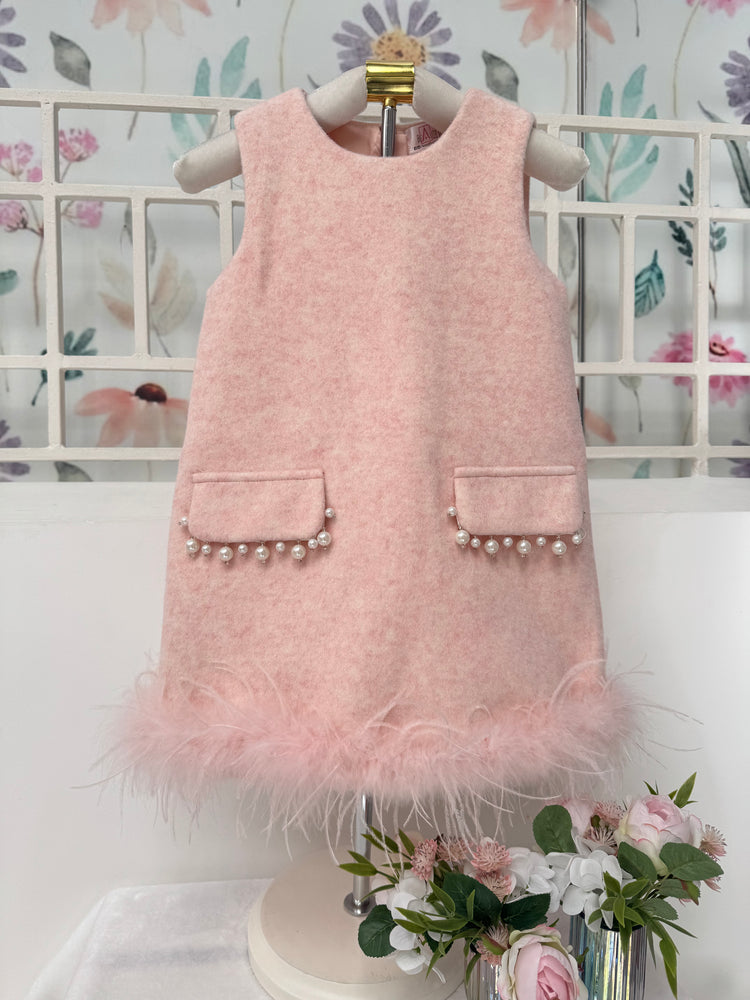 
                  
                    Pink Woollen Pockets Dress
                  
                