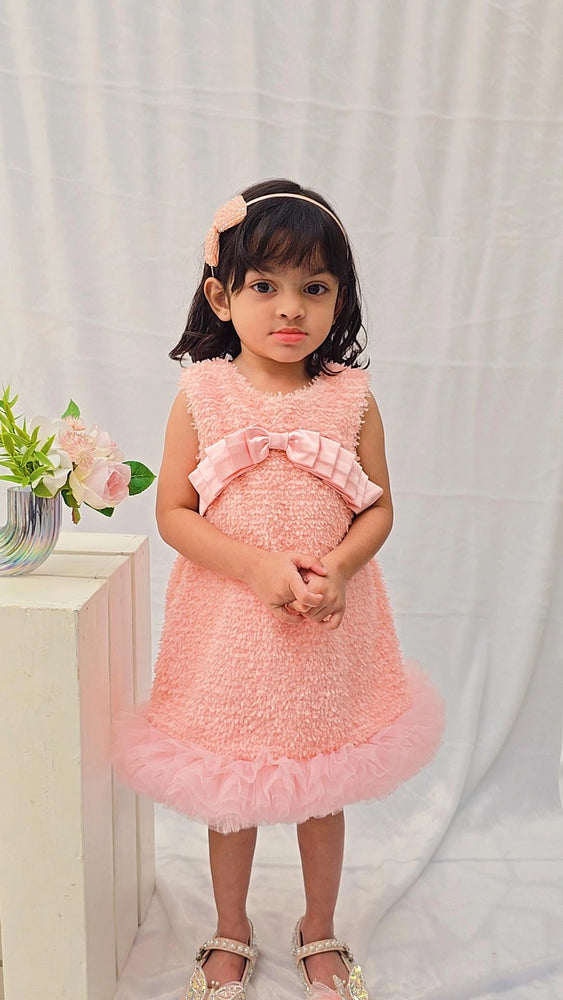 
                  
                    Pink Pleated Bow Dress
                  
                