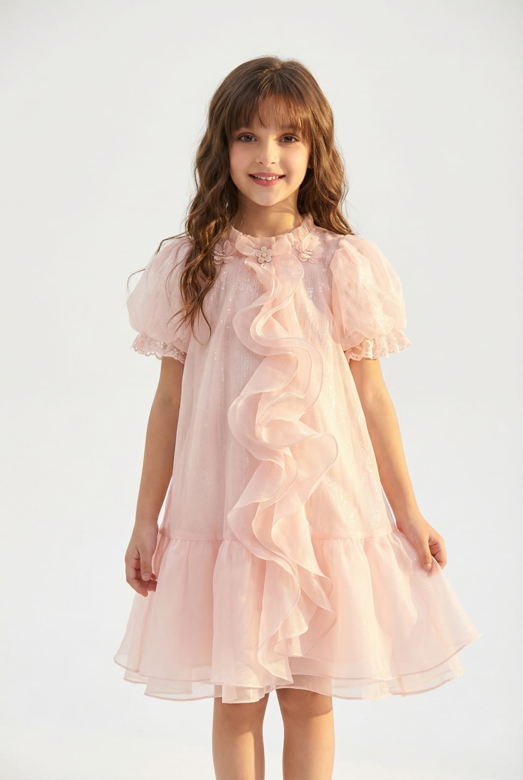PINK SHIMMER ORGANZA FROCK